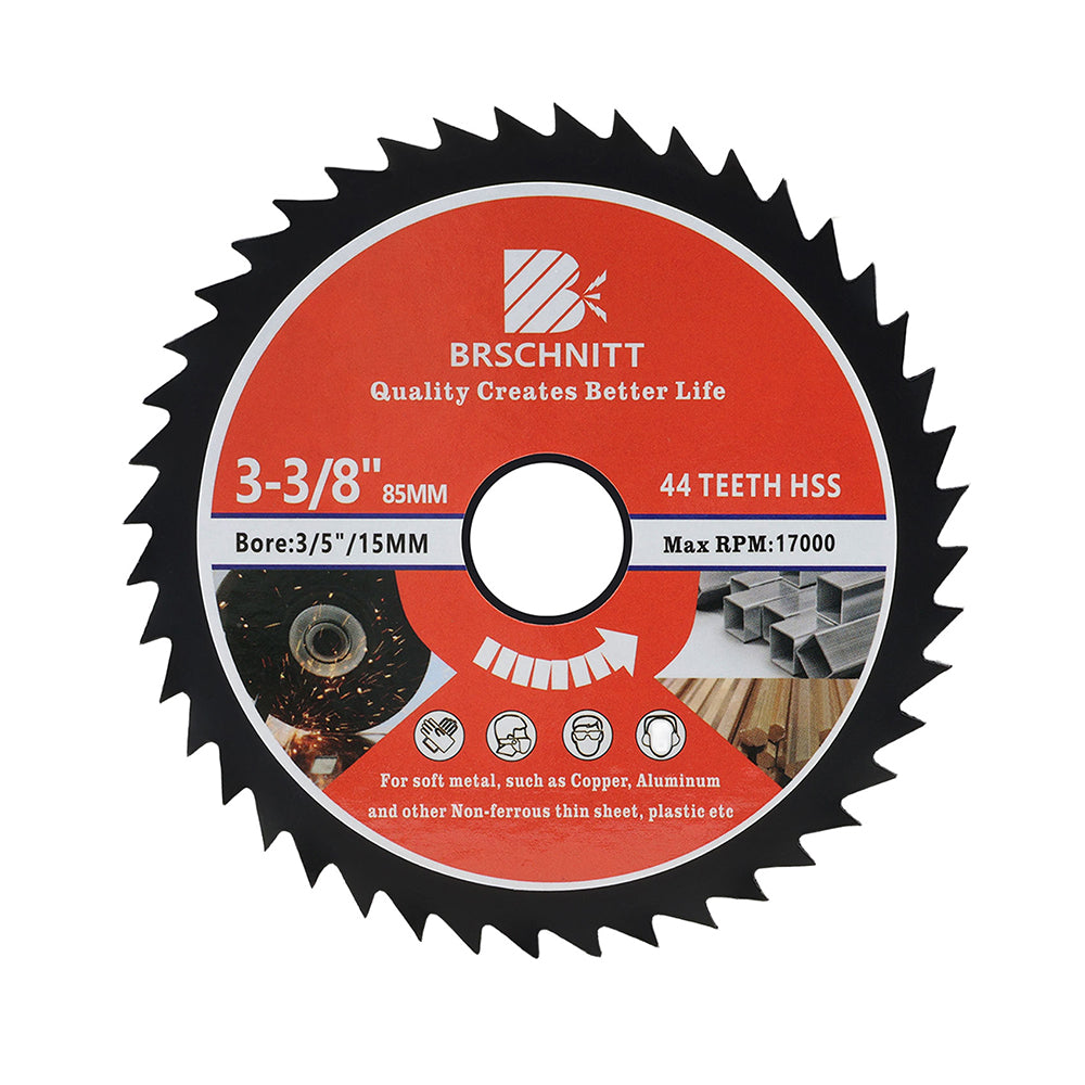 BRSCHNITT 85mm HSS Metal Cutting Disc Saw Blade for Spofter Metal and Cooper