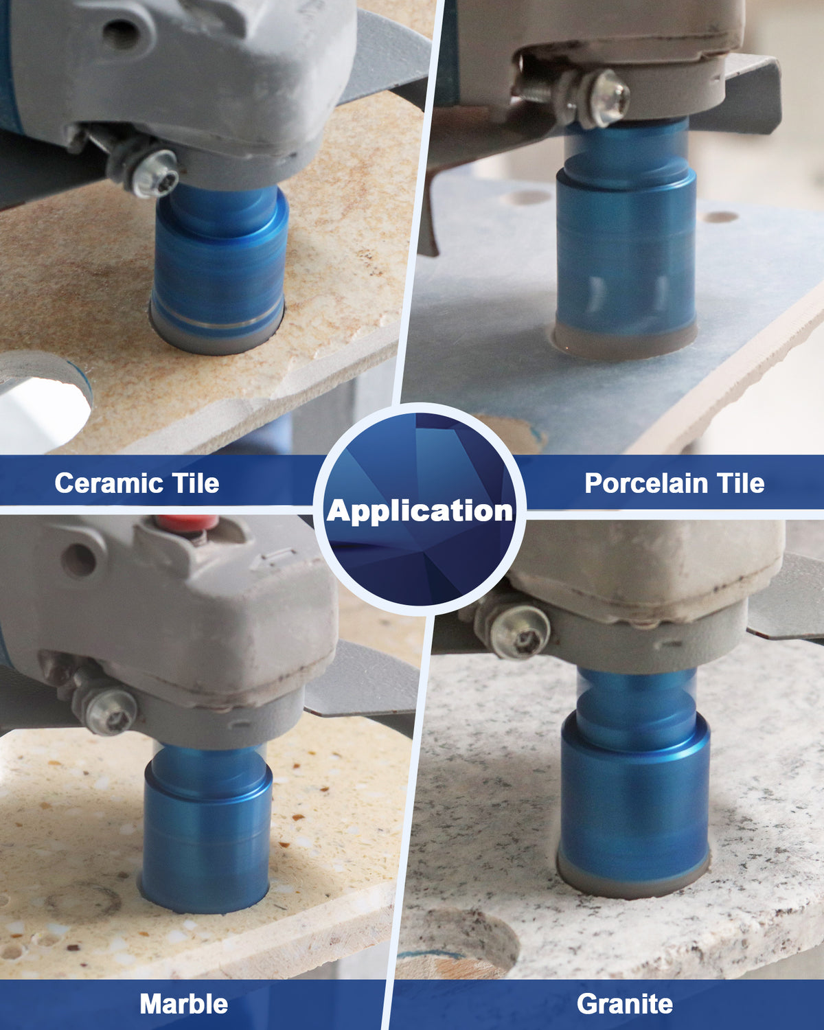 BRSCHNITT M14 Diamond Lightning Teeth Hole Saw 100-150mm for Porcelain Tile Granite Marble Stone