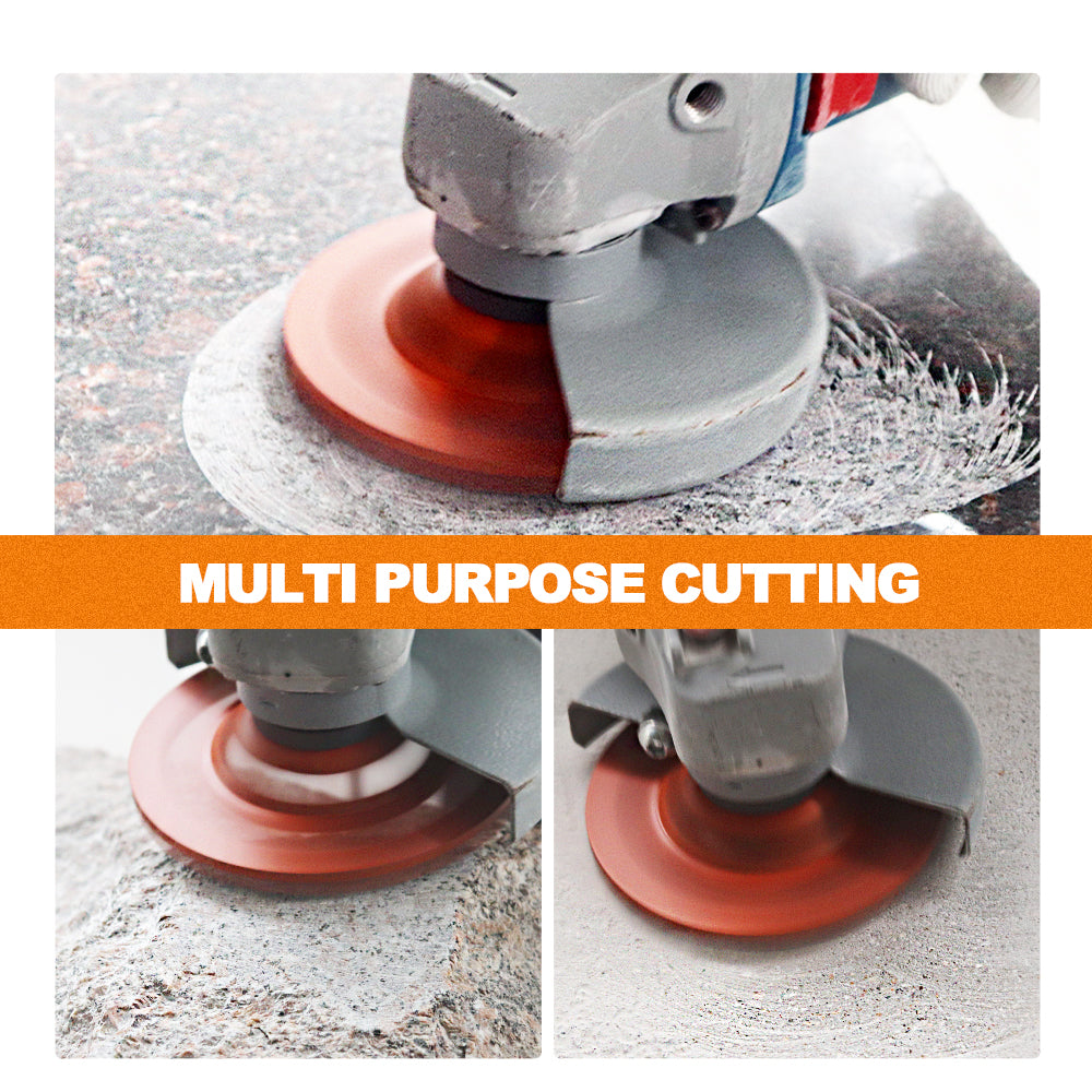 BRSCHNITT 4-1/2" Diamond Grinding Wheel Cup 7/8" Arbor with 5/8" Adapter Bushing #40/50 Grit for Concrete Granite Marble Masonry