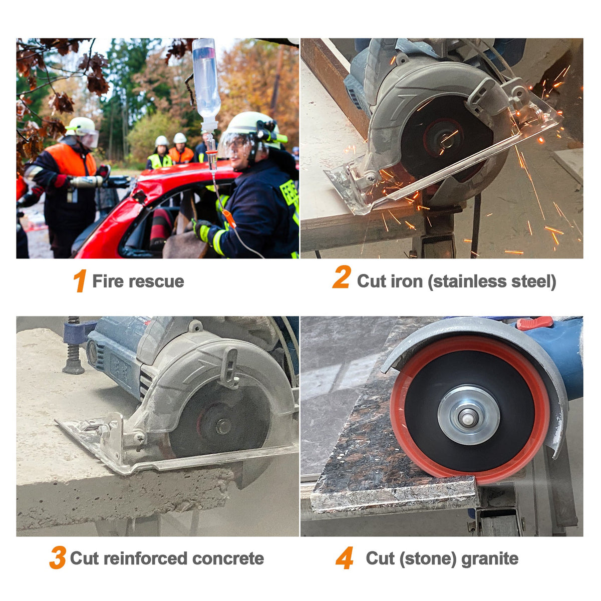 BRSCHNITT Diamond Demolition Cutting Disc 105-250mm for Granite Marble Aluminum Copper Pipe Vacuum Brazed
