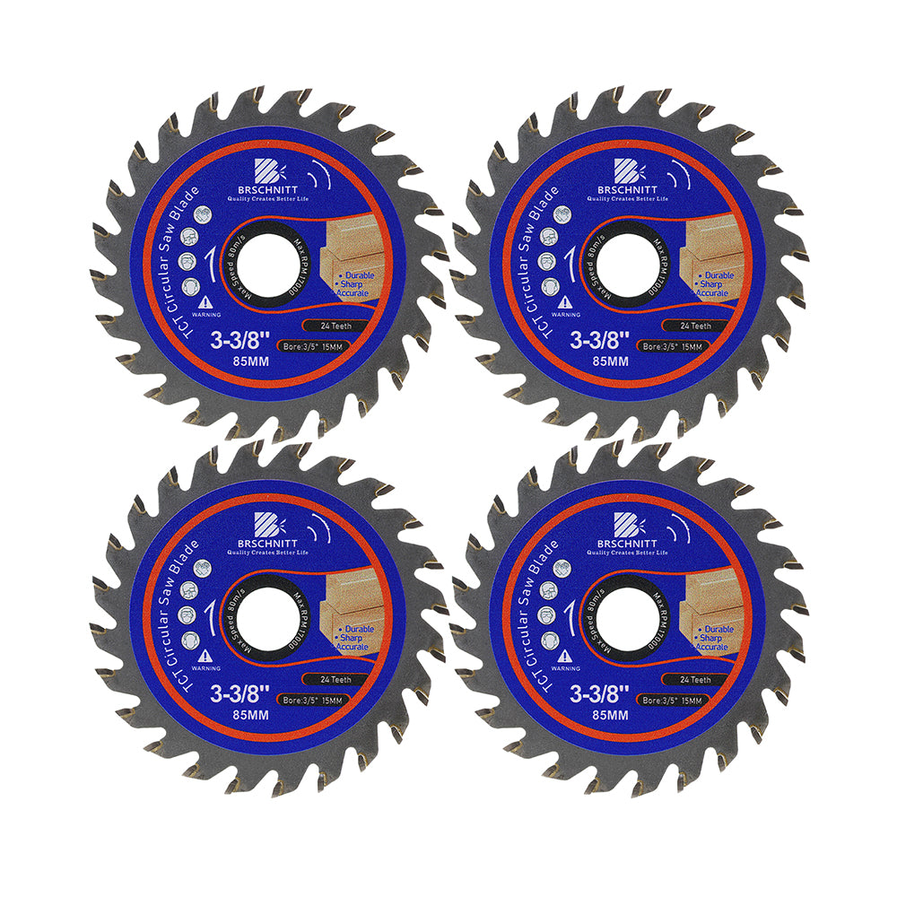 Lame de scie TCT BRSCHNITT 3-3/8'' pour la coupe au carbure du bois, du plastique et du PVC