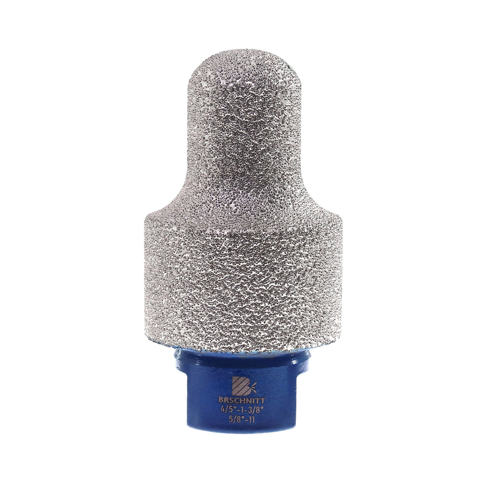 BRSCHNITT M14& 5/8"-11 Thread Diamond Milling Finger Bit for Tile Porcelain Marble Hole Enlarging Grinding