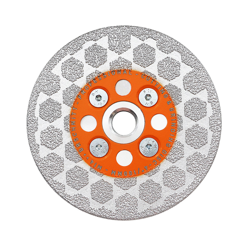 BRSCHNITT M14 & 5/8"-11 Diamond Cutting Grinding Disc 105-125mm for Granite Marble Concrete Tile