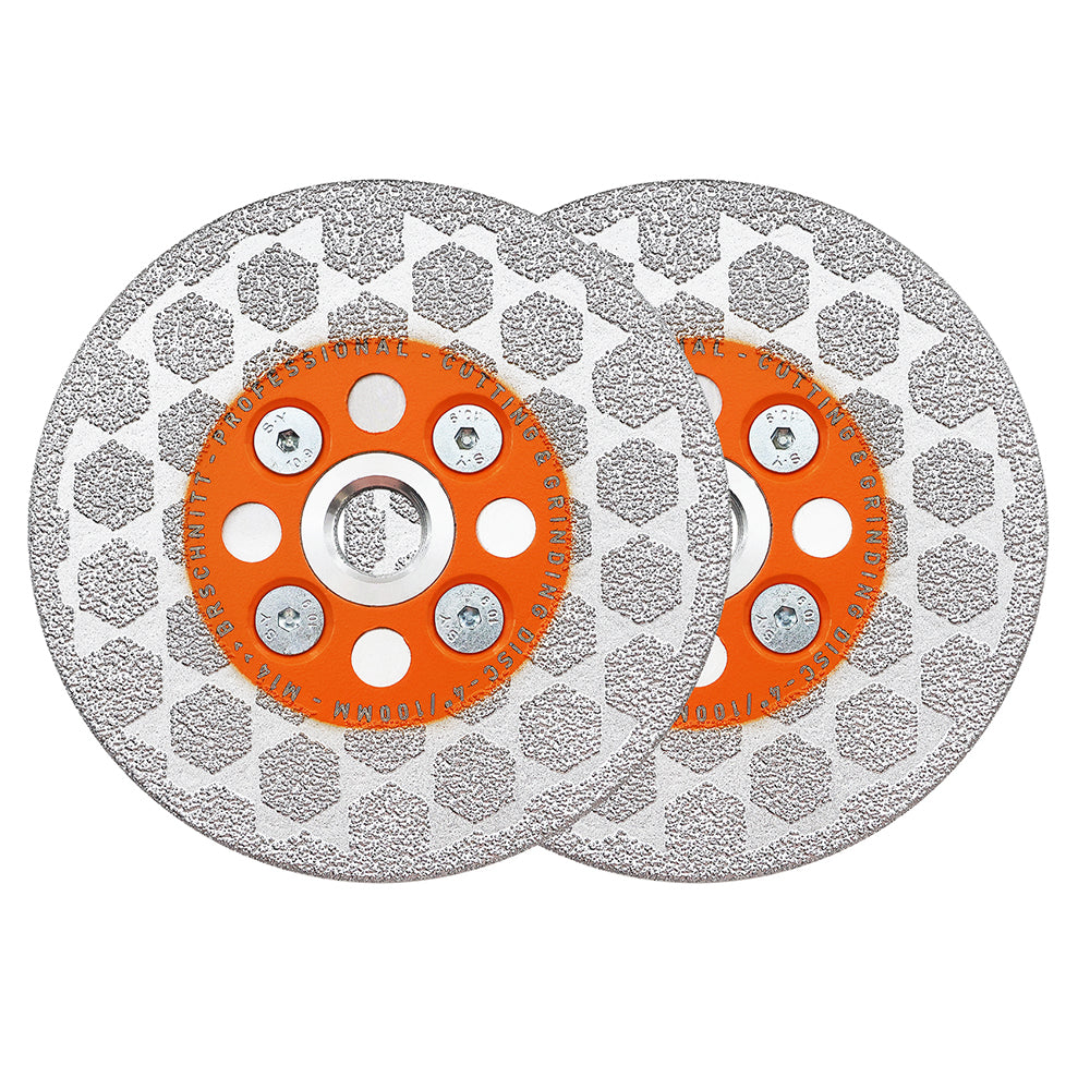 BRSCHNITT M14 & 5/8"-11 Diamond Cutting Grinding Disc 105-125mm for Granite Marble Concrete Tile