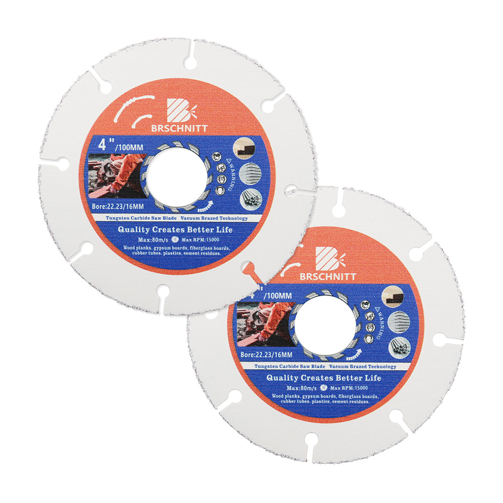 BRSCHNITT Diamond Wood Cutting Disc 75-125mm for Wood Laminate Gypsum Board Plastic Vacuum Brazed
