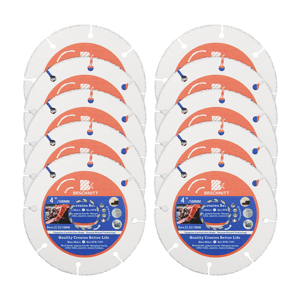 BRSCHNITT Diamond Wood Cutting Disc 75-125mm for Wood Laminate Gypsum Board Plastic Vacuum Brazed