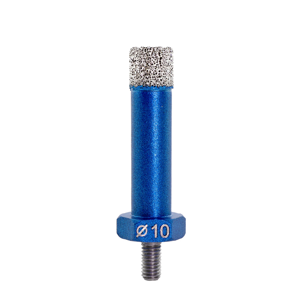 BRSCHNITT Trockenbohrer, 1 Stück oder 2 Stück, Durchmesser 5/6/8/10 mm, für Granit, Porzellan, Fliesen, Marmor, Mini-Winkelschleifer, vakuumgelötete Kernbohrer, M5-Gewinde