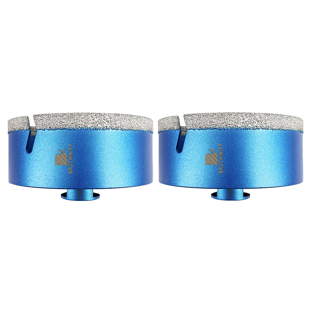 BRSCHNITT M14 Thread Diamond Dry & Wet Hole Saw with Lightning Teeth 20-150mm for Porcelain Tile Granite Marble