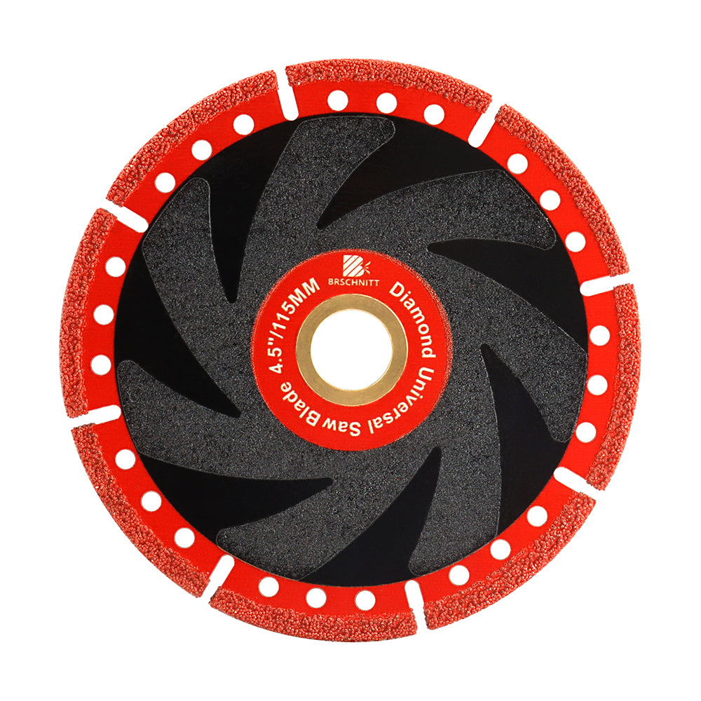 BRSCHNITT Diamant-Abbruchklinge für alle Zwecke, 1 Stück Durchmesser 4"/4,5"/5"/7"/9"/10" Granit, Marmor, Aluminium, Kupferrohr, vakuumgelötete Trennscheibe