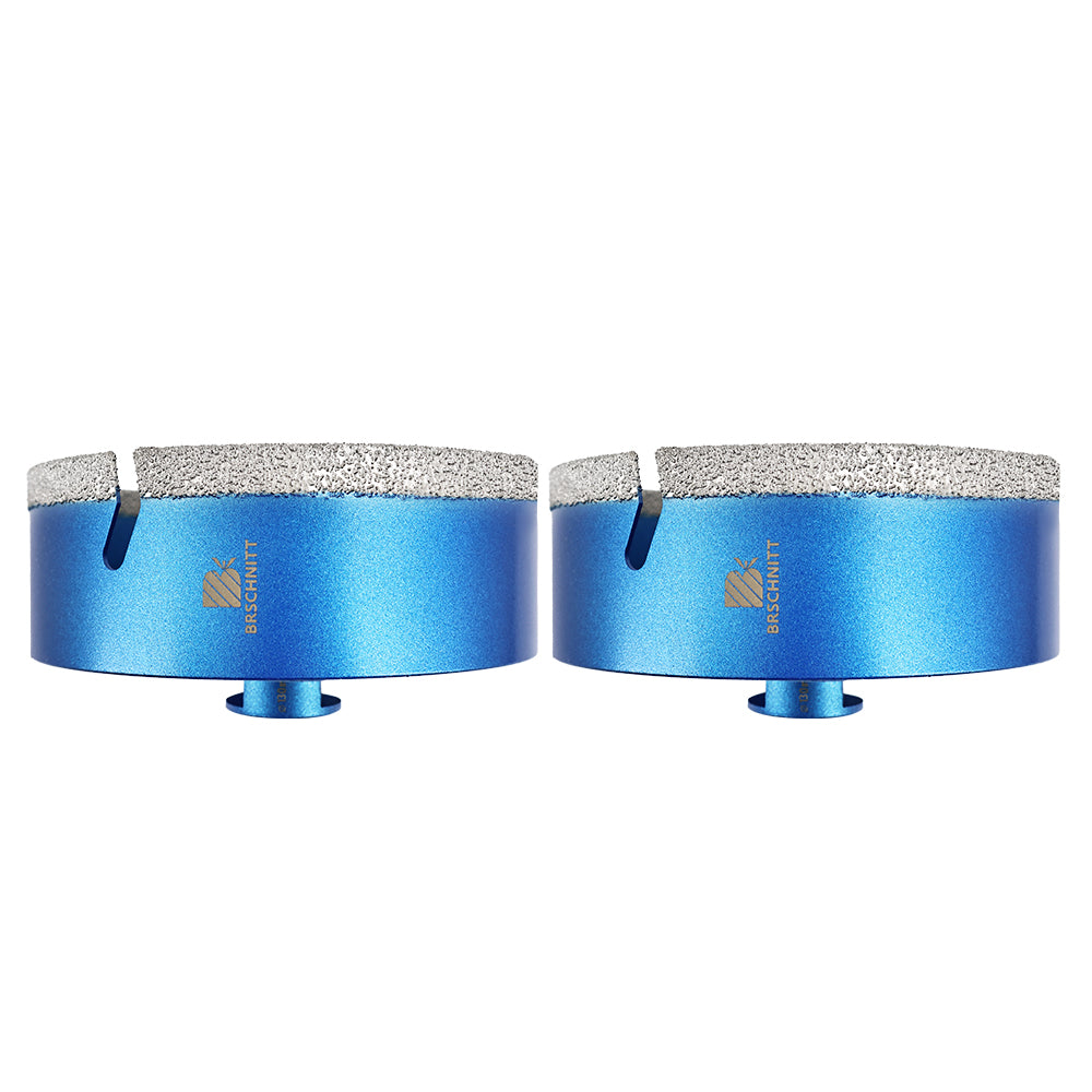 BRSCHNITT M14 Thread Diamond Dry & Wet Hole Saw with Lightning Teeth 20-150mm for Porcelain Tile Granite Marble
