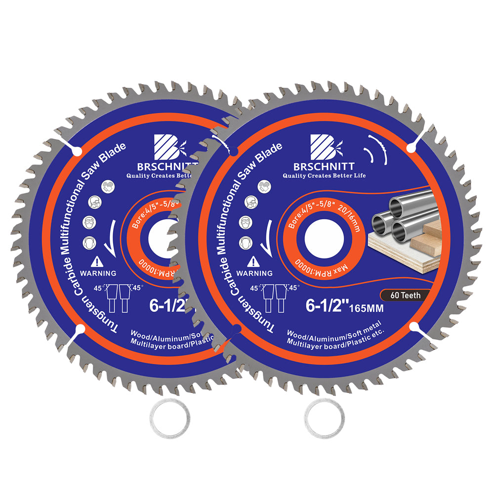 BRSCHNITT TCT Circular Saw Blade 85-216mm Carbide Tipped for Wood Aluminum Plastic