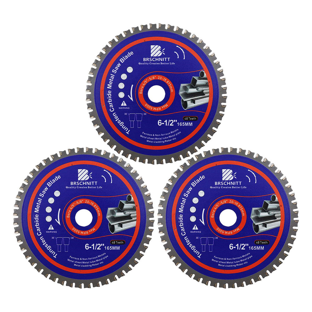 BRSCHNITT TCT Circular Saw Blade 165-365mm for Metal Pipe Cutting Stainless Steel Ferrous Materials