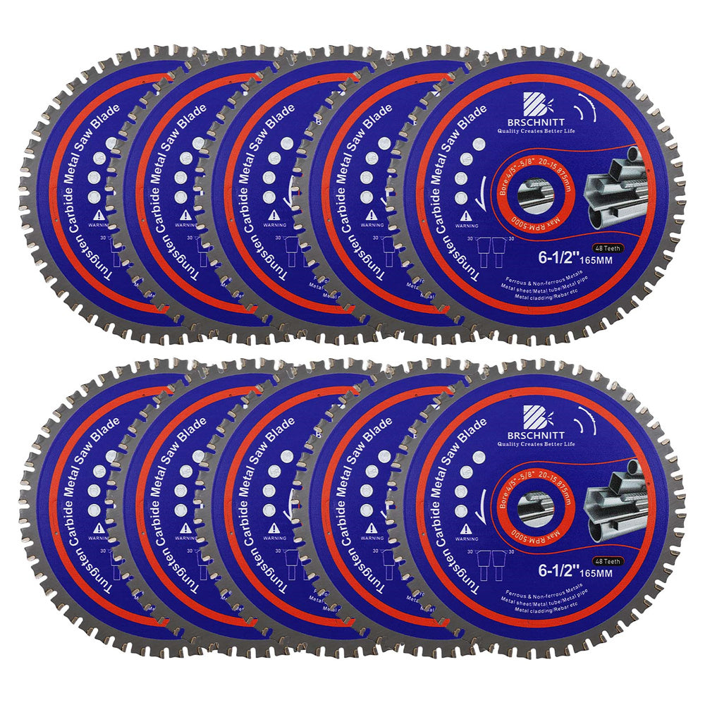 BRSCHNITT TCT Circular Saw Blade 165-365mm for Metal Pipe Cutting Stainless Steel Ferrous Materials