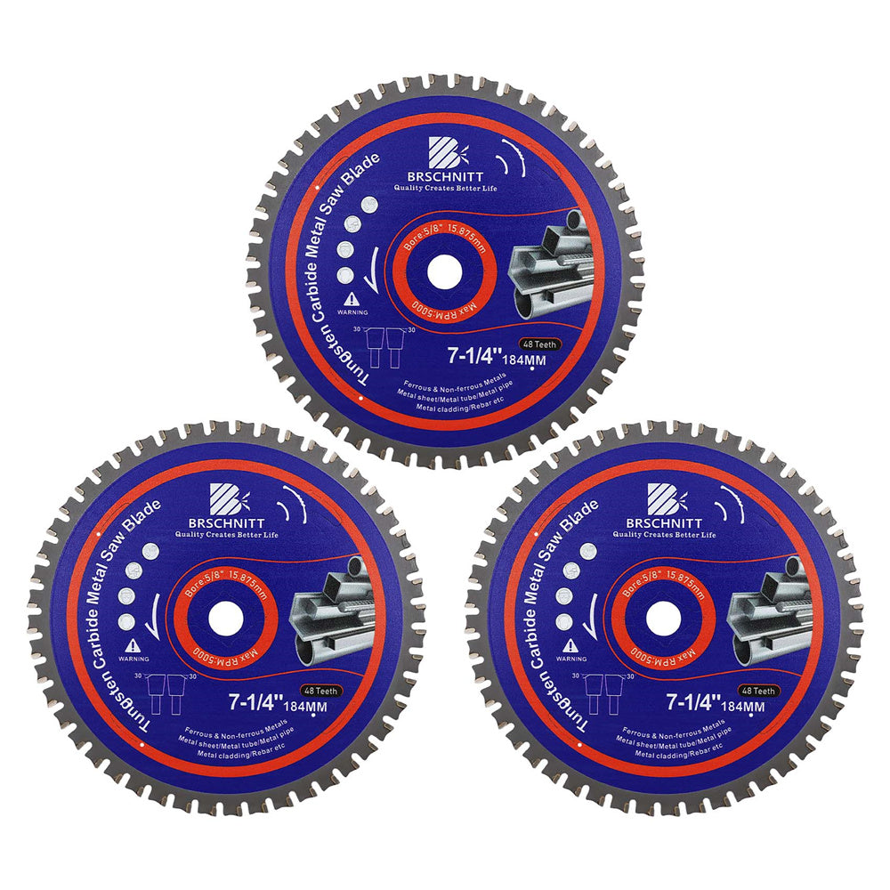 BRSCHNITT TCT Circular Saw Blade 165-365mm for Metal Pipe Cutting Stainless Steel Ferrous Materials