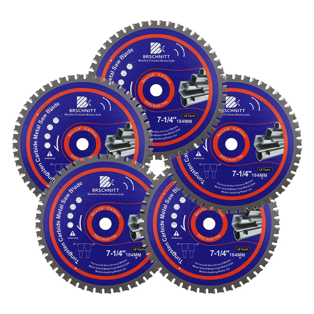 BRSCHNITT TCT Circular Saw Blade 165-365mm for Metal Pipe Cutting Stainless Steel Ferrous Materials