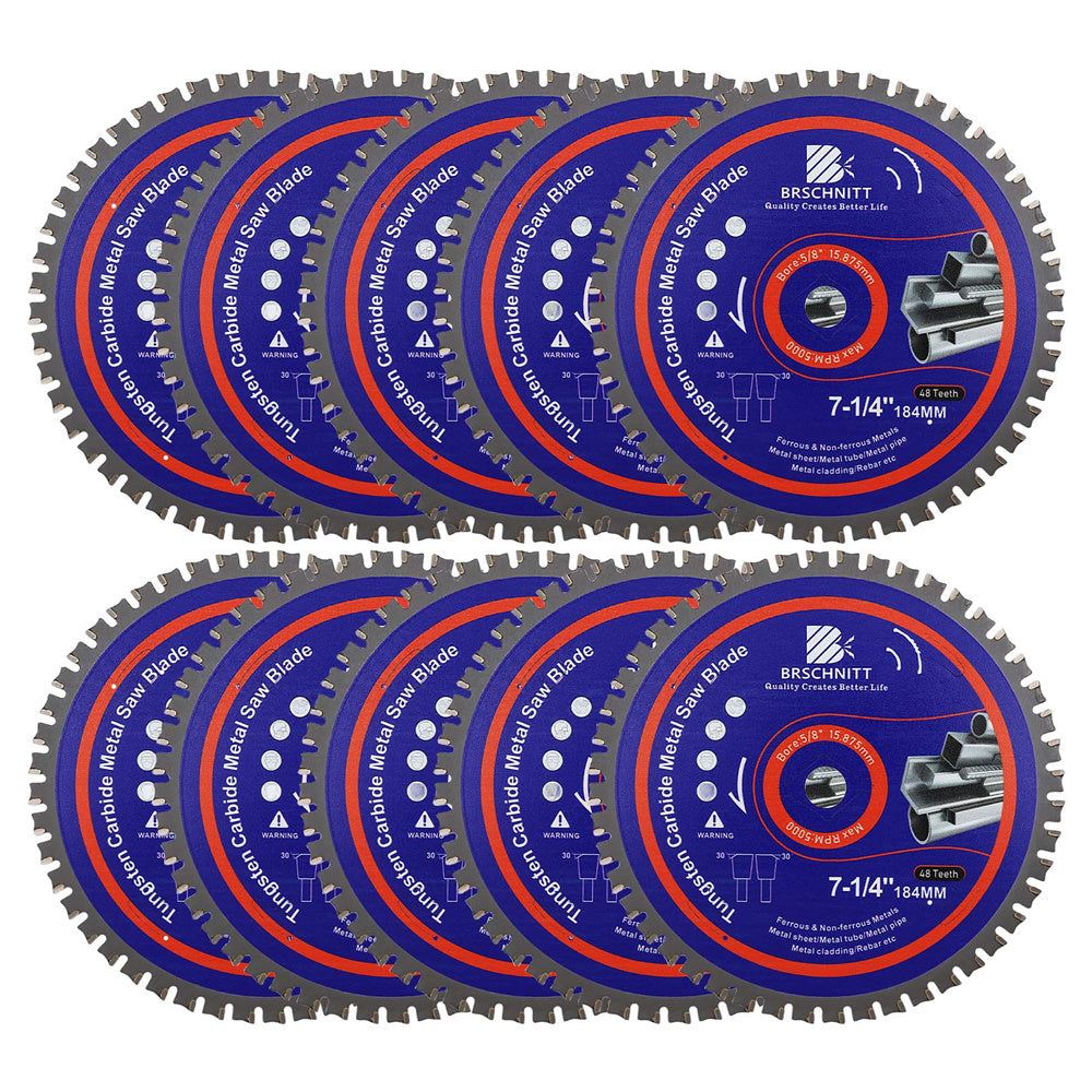 BRSCHNITT TCT Circular Saw Blade 165-365mm for Metal Pipe Cutting Stainless Steel Ferrous Materials