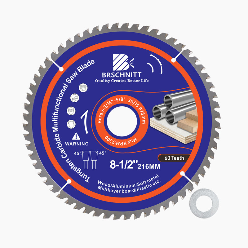 BRSCHNITT TCT Circular Saw Blade 85-216mm Carbide Tipped for Wood Aluminum Plastic