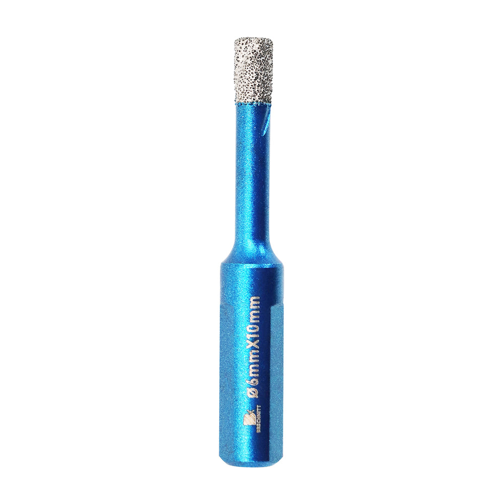 BRSCHNITT Triangle Shank Diamond Dry Drill Bit 6-100mm for Ceramic Tile Granite Marble Porcelain Stone Vacuum Brazed