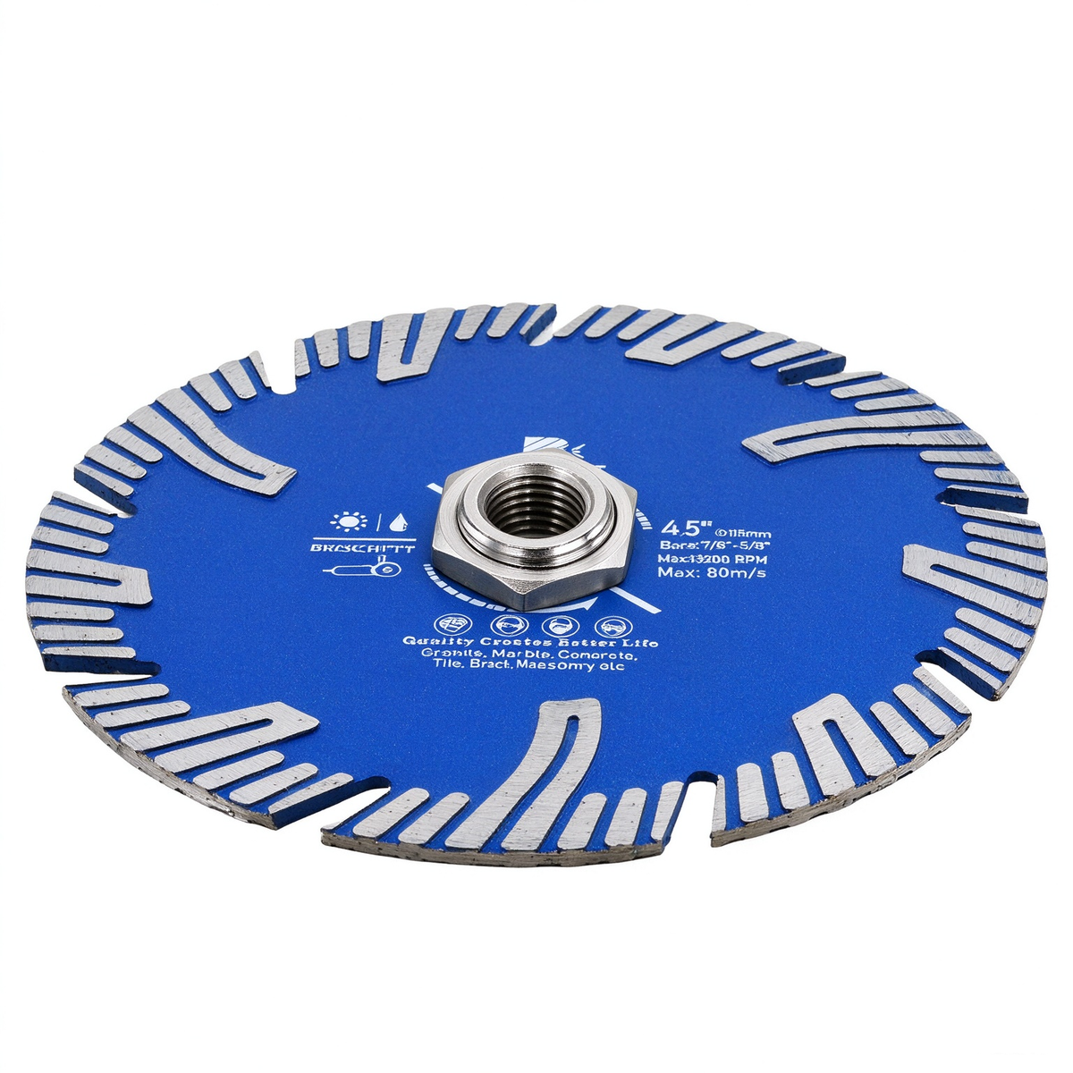 BRSCHNITT 5/8"-11 to 7/8" Bore Adapter for Diamond Grinding Wheels and Saw Blades