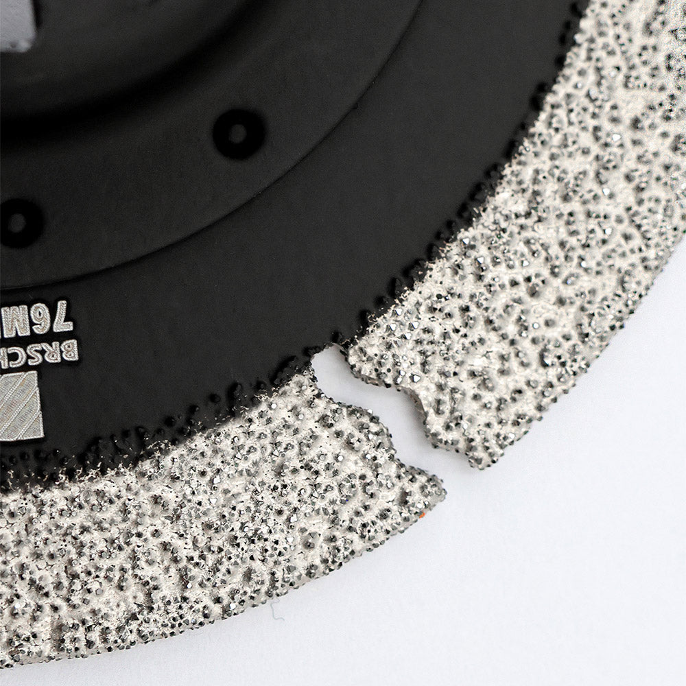 BRSCHNITT Diamond Grit Oscillating Saw Blades 2"/3" for Grout Removal Tile Cement Concrete