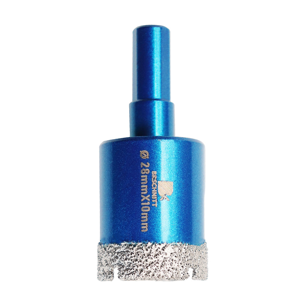 BRSCHNITT Triangle Shank Diamond Dry Drill Bit 6-100mm for Ceramic Tile Granite Marble Porcelain Stone Vacuum Brazed