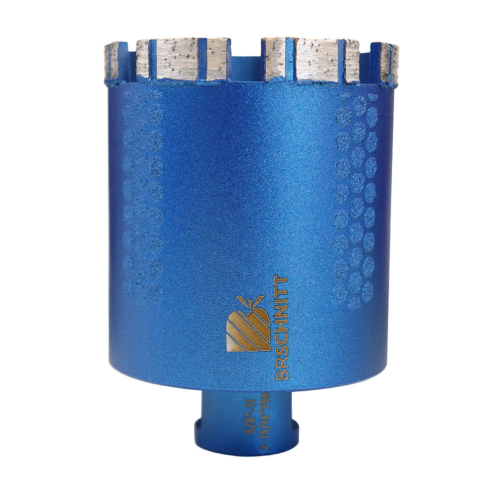 BRSCHNITT Geschweißte Diamantbohrkronen, 1 Stück oder 2 Stück, Durchmesser 6–102 mm, Bohren von hartem Granit, Marmor, Stein, Beton, Lochsäge, 5/8-Zoll-11-Gewinde