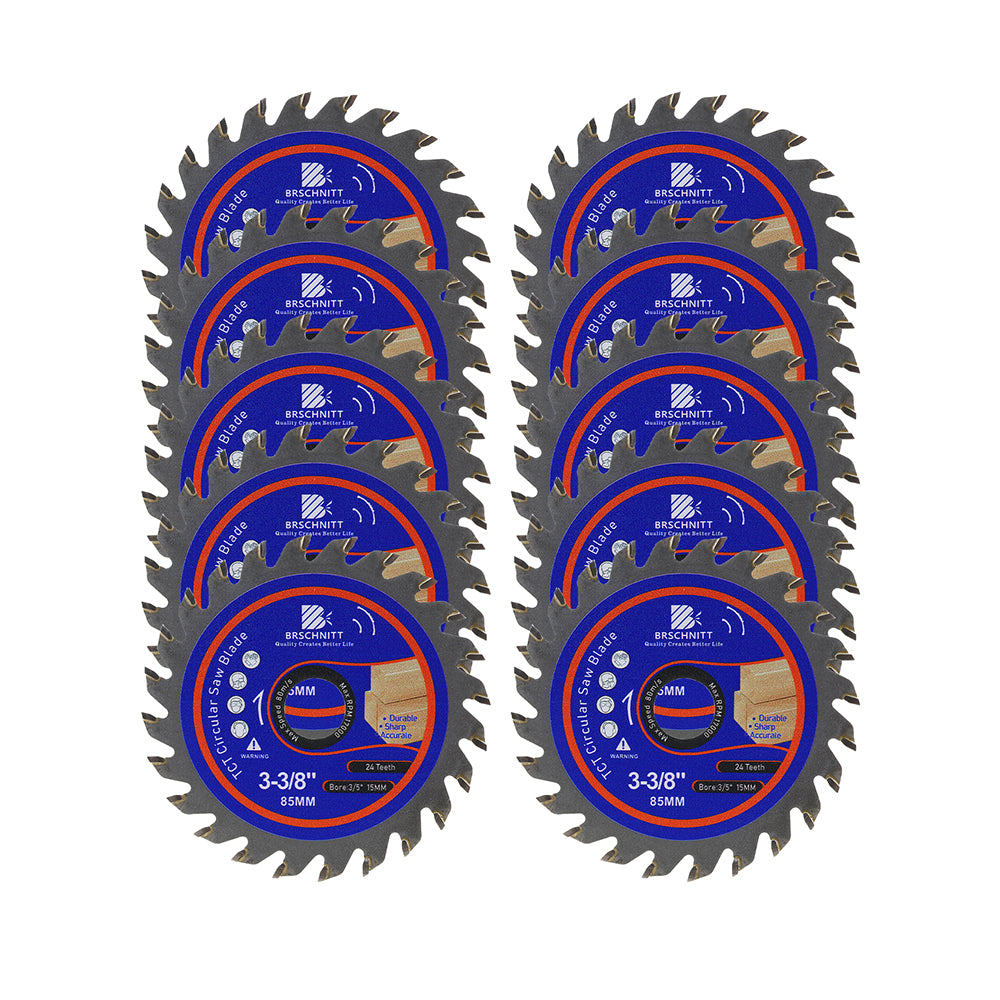 Lame de scie TCT BRSCHNITT 3-3/8'' pour la coupe au carbure du bois, du plastique et du PVC