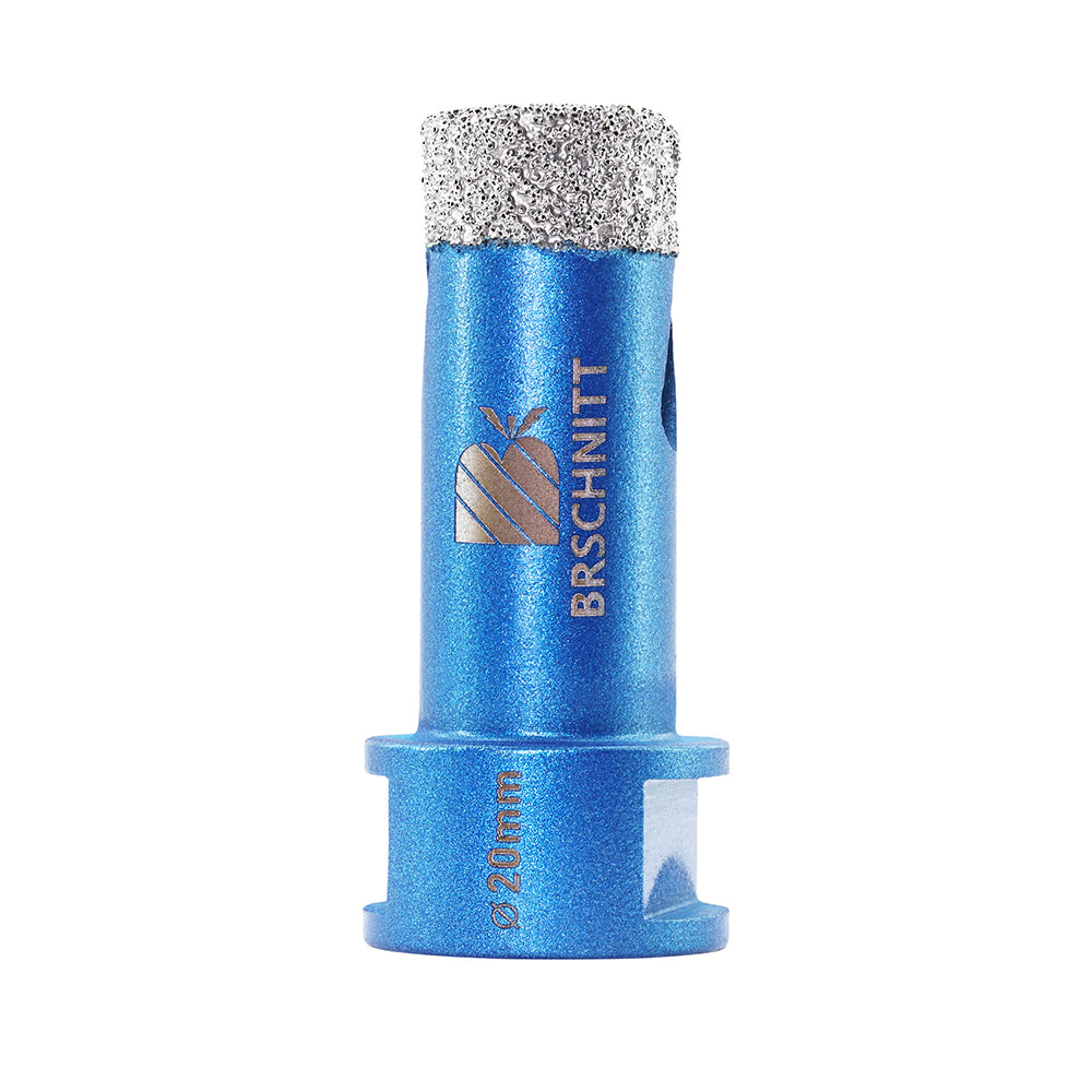 BRSCHNITT M14 Thread Diamond Dry & Wet Hole Saw with Lightning Teeth 20-150mm for Porcelain Tile Granite Marble