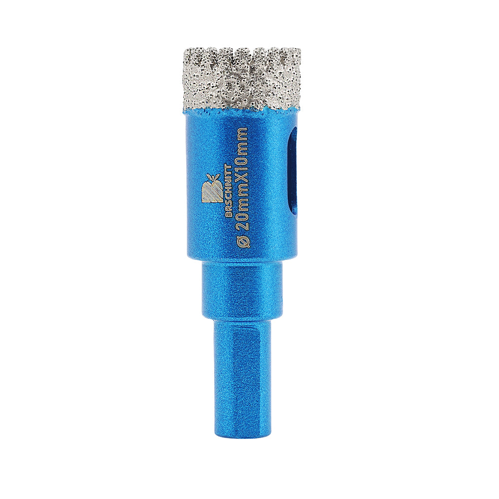 BRSCHNITT Triangle Shank Dry Diamond Core Drill Bit 20-65mm for Porcelain Tile Ceramic Granite Marble
