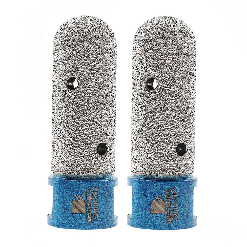 BRSCHNITT M14 & 5/8"-11 Diamond Milling Finger Bit 10-30mm for Tile Marble Hole Enlarging Vacuum Brazed