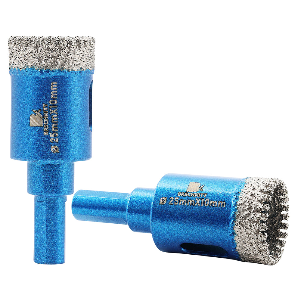 BRSCHNITT Triangle Shank Dry Diamond Core Drill Bit 20-65mm for Porcelain Tile Ceramic Granite Marble