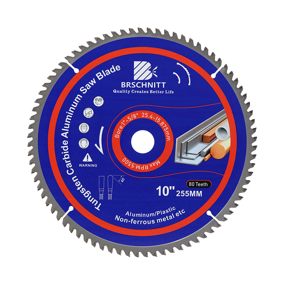 BRSCHNITT TCT Saw Blade 184-305mm 60-100T for Aluminum Plastic Non-Ferrous Metal Cutting