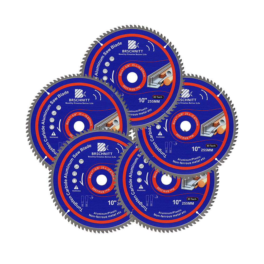 BRSCHNITT TCT Saw Blade 184-305mm 60-100T for Aluminum Plastic Non-Ferrous Metal Cutting
