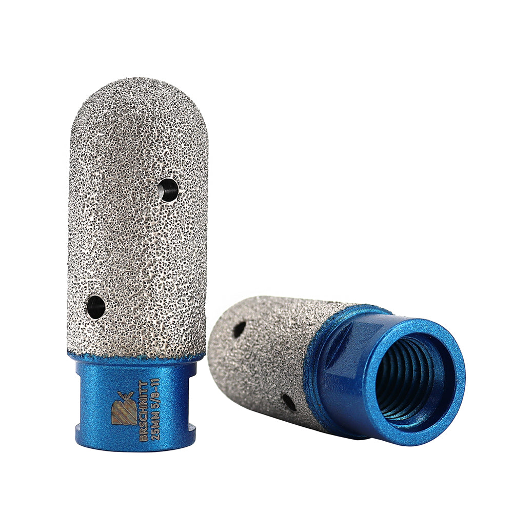 BRSCHNITT M14 & 5/8"-11 Diamond Milling Finger Bit 10-30mm for Tile Marble Hole Enlarging Vacuum Brazed