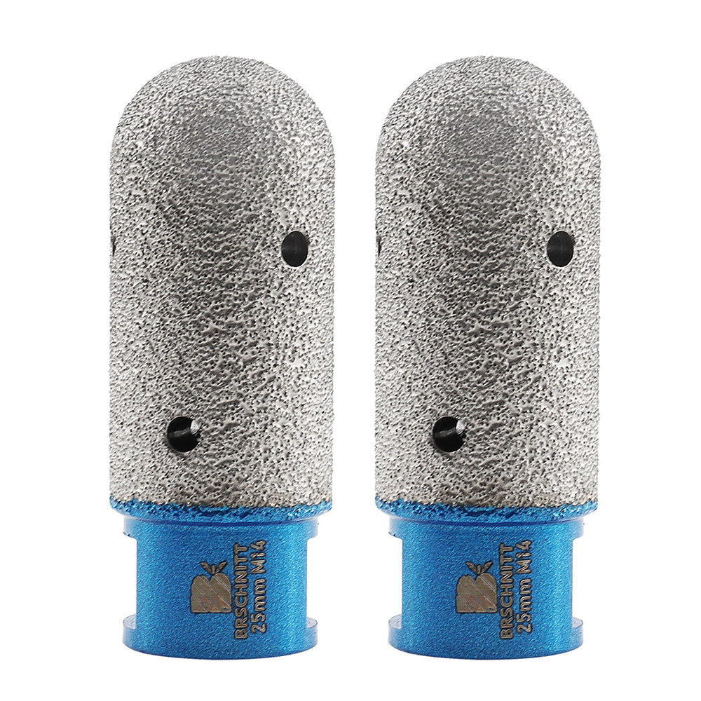 BRSCHNITT M14 & 5/8"-11 Diamond Milling Finger Bit 10-30mm for Tile Marble Hole Enlarging Vacuum Brazed