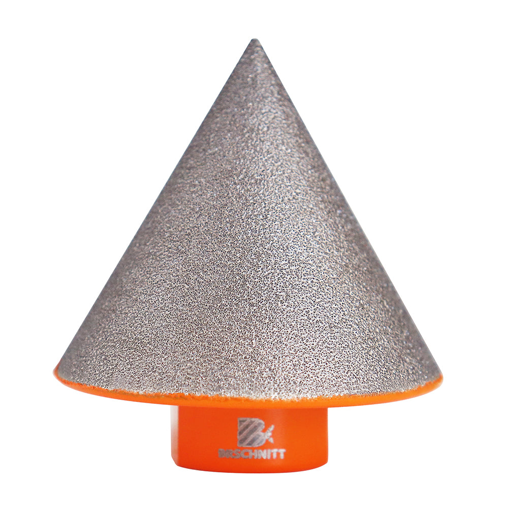 BRSCHNITT M14 & 5/8"-11 & Hex Shank Diamond Chamfering Bit 35-50mm for Porcelain Tile Hole Enlarging Vacuum Brazed