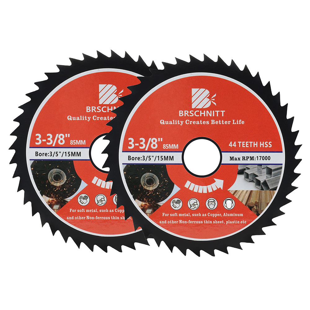 BRSCHNITT HSS Circular Saw Blade 85mm 44 Tooth for Soft Metal Aluminum Copper Cutting