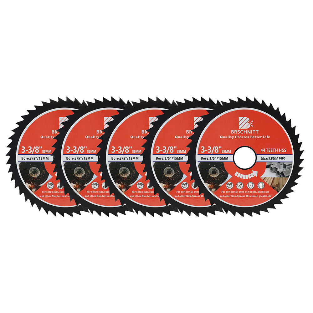 BRSCHNITT HSS Circular Saw Blade 85mm 44 Tooth for Soft Metal Aluminum Copper Cutting