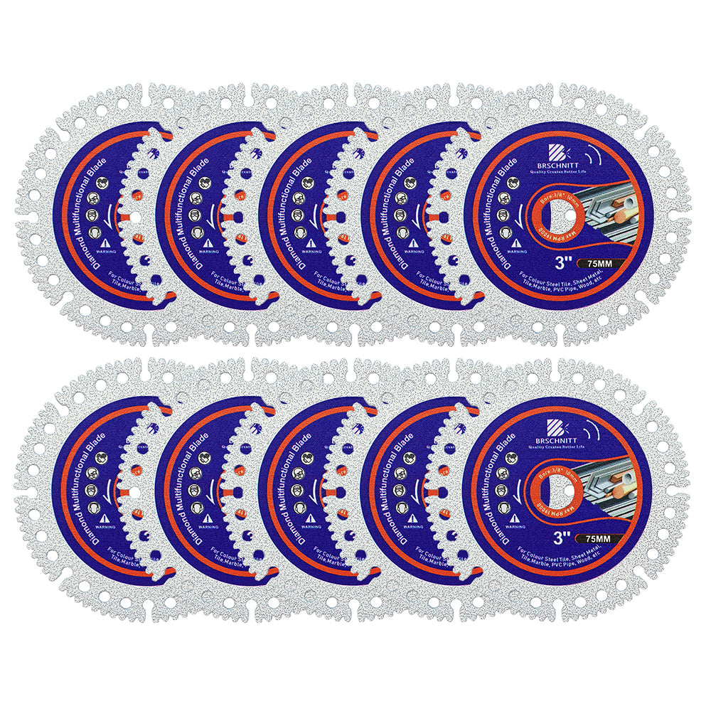 BRSCHNITT Multifunctional Cutting Disc 75-115mm for Smooth Cutting Grinding Chamfering