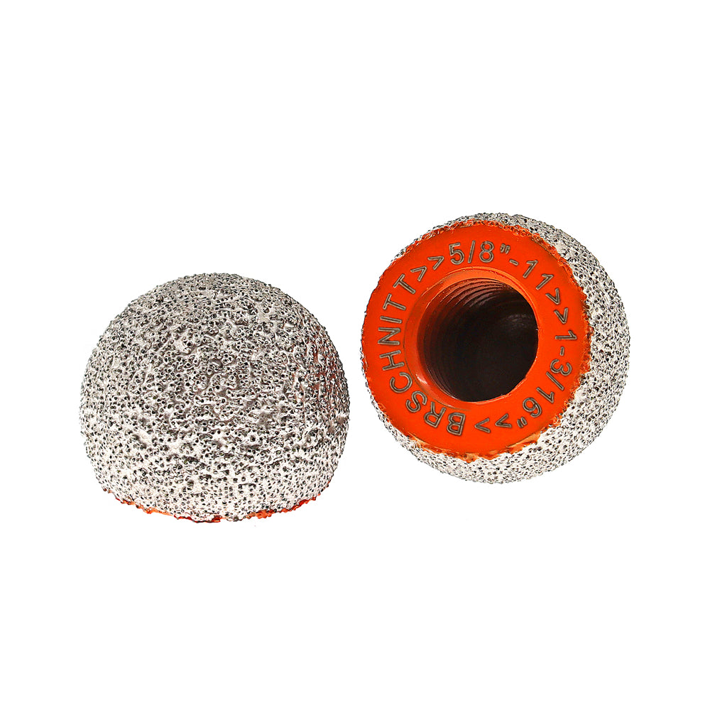 BRSCHNITT M14 & 5/8"-11 Diamond Mushroom Head Milling Bit 30-50mm for Pebble Marble Granite
