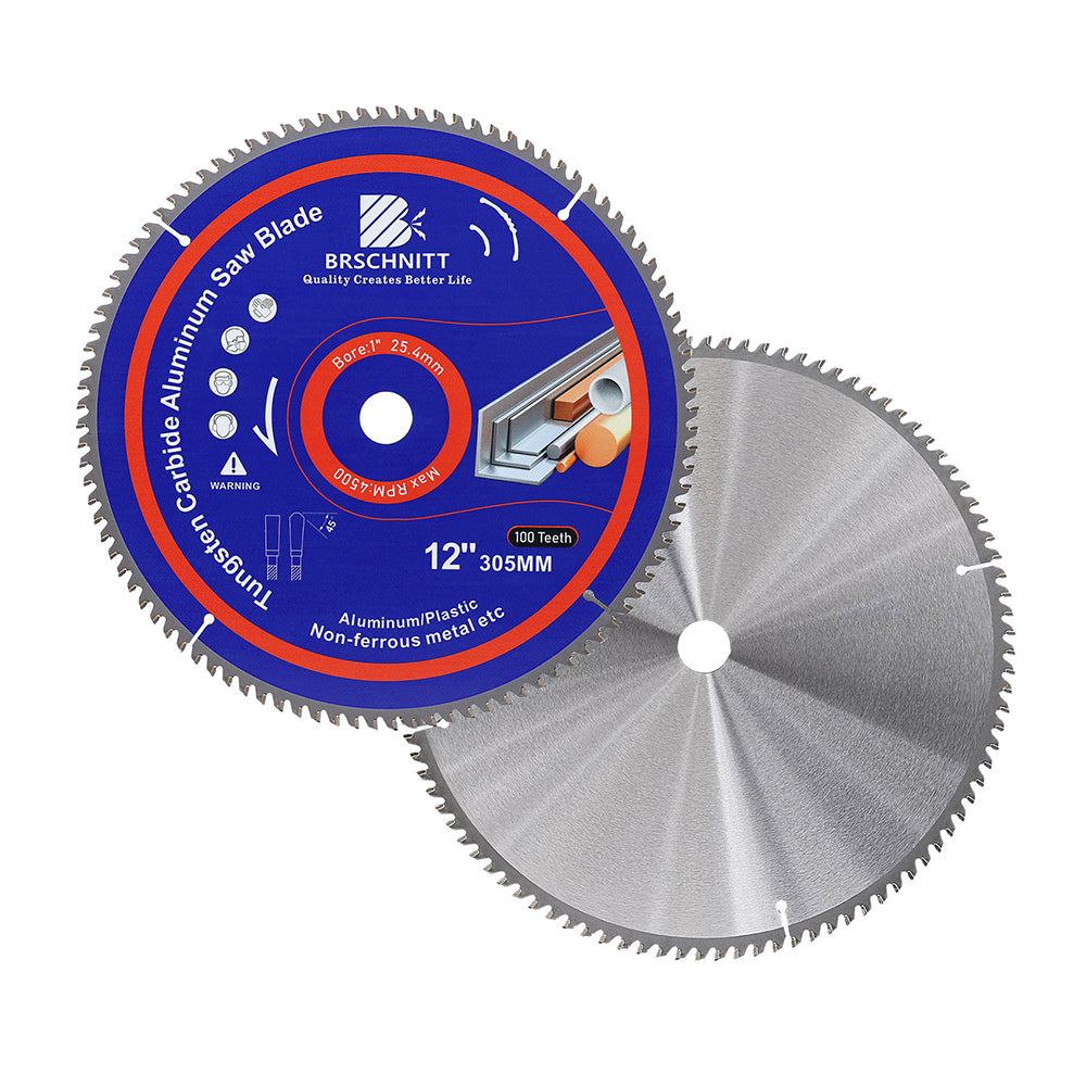 BRSCHNITT TCT Saw Blade 184-305mm 60-100T for Aluminum Plastic Non-Ferrous Metal Cutting