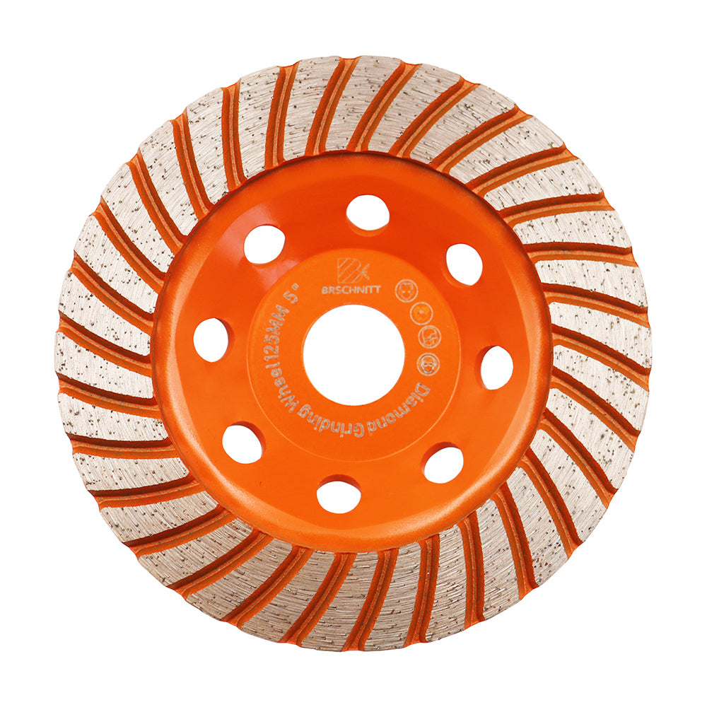 BRSCHNITT Diamond Grinding Cup Wheel 100-180mm for Concrete Granite Marble Masonry Turbo Row