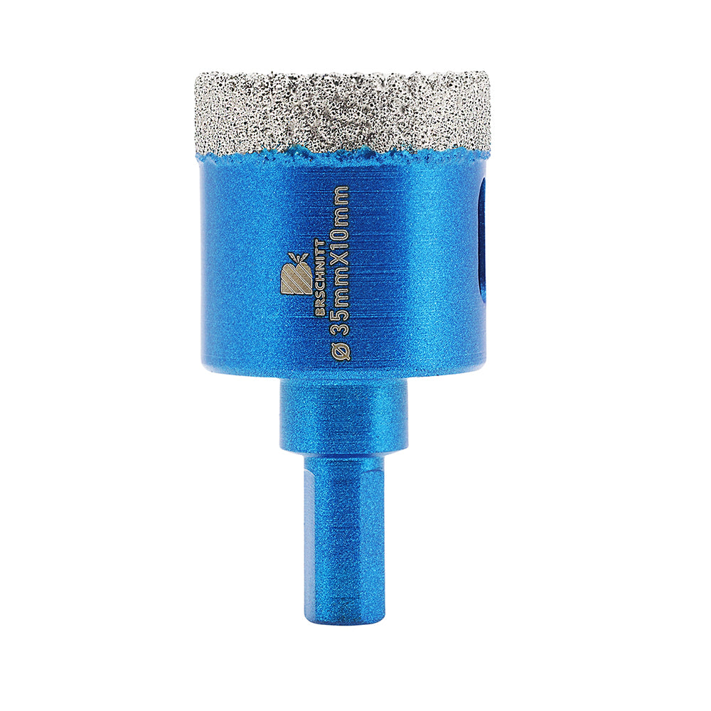 BRSCHNITT Triangle Shank Dry Diamond Core Drill Bit 20-65mm for Porcelain Tile Ceramic Granite Marble