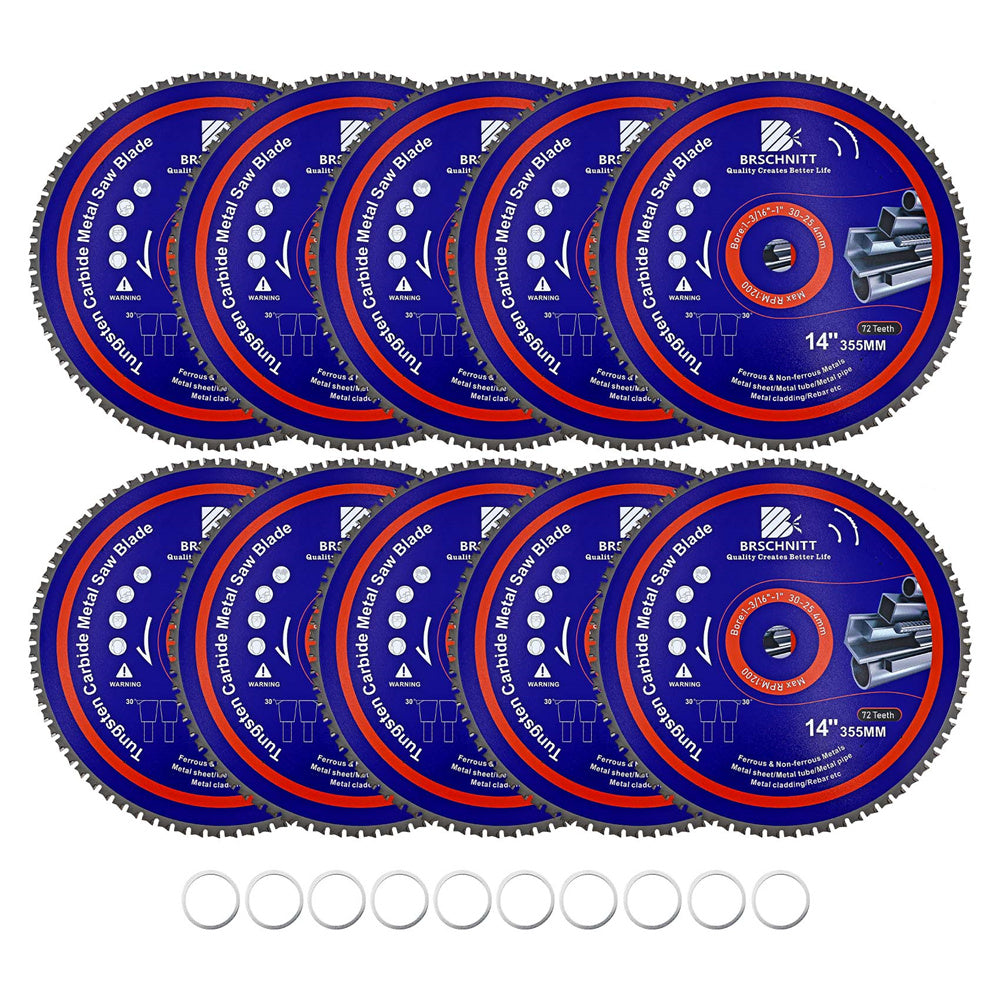 BRSCHNITT TCT Circular Saw Blade 165-365mm for Metal Pipe Cutting Stainless Steel Ferrous Materials