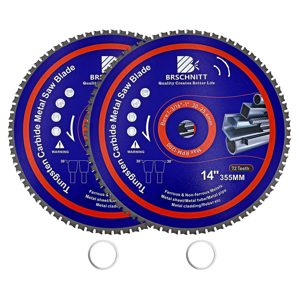 BRSCHNITT TCT Circular Saw Blade 165-365mm for Metal Pipe Cutting Stainless Steel Ferrous Materials