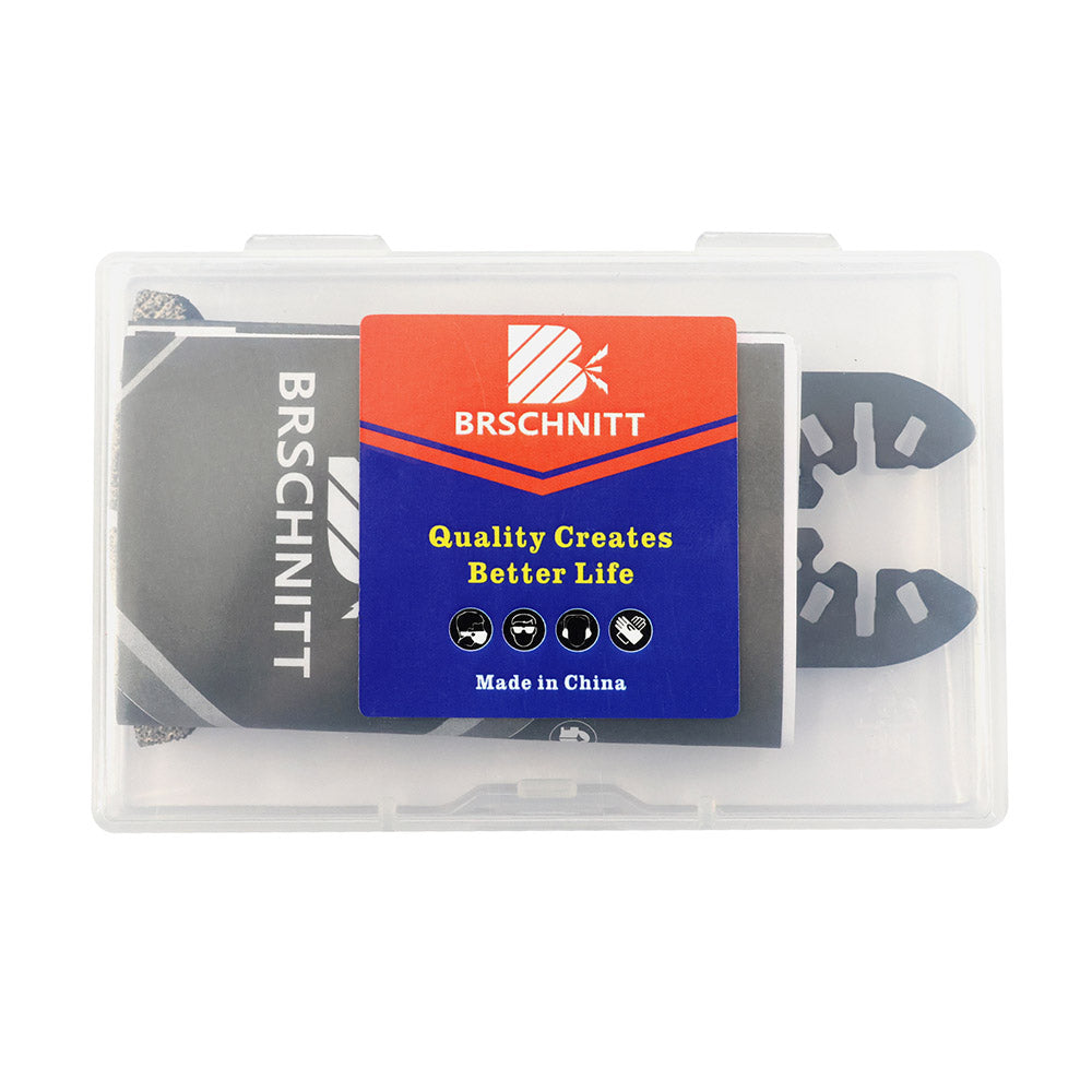 BRSCHNITT Diamond Grit Oscillating Saw Blades 2"/3" for Grout Removal Tile Cement Concrete