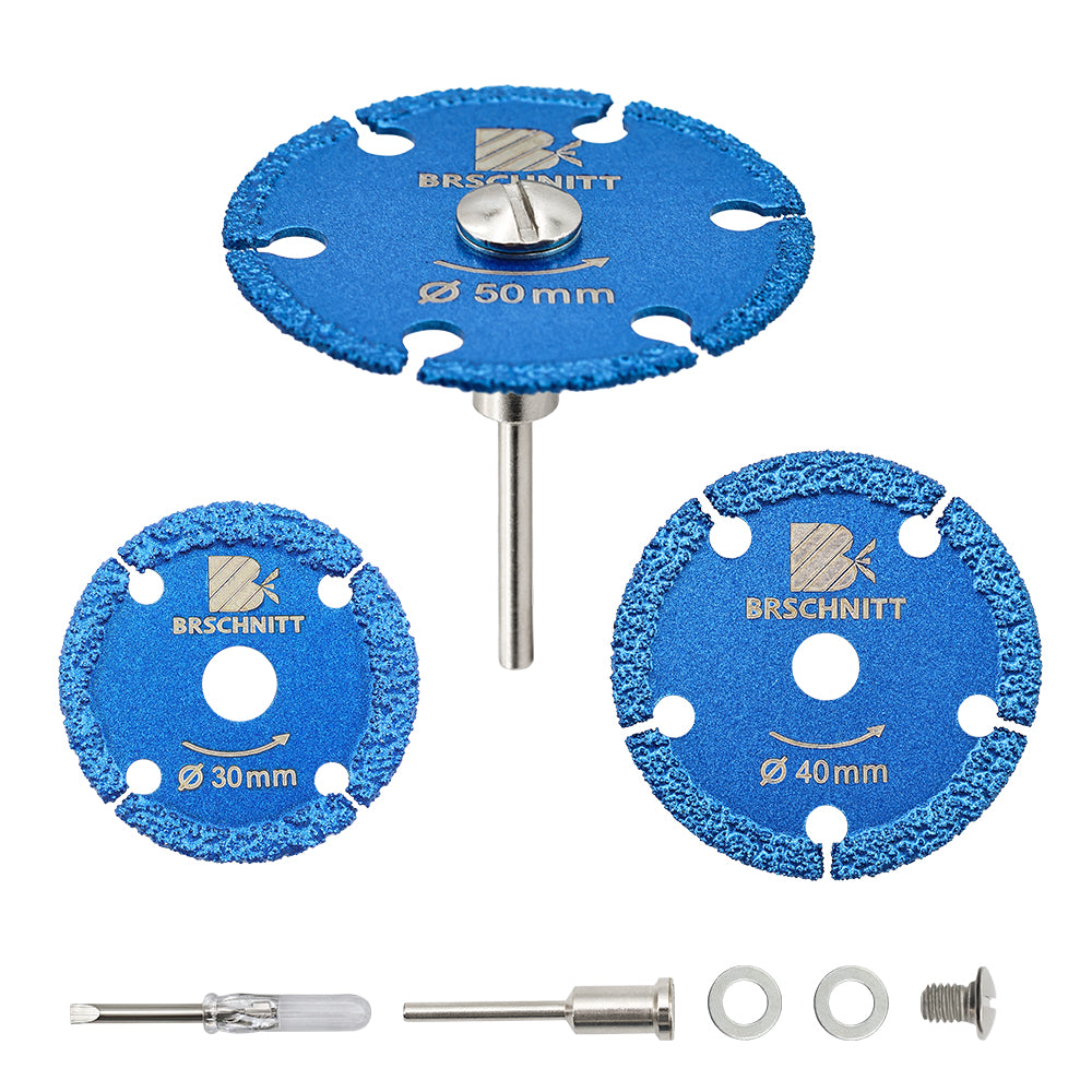 BRSCHNITT 30-50mm Mini Iron Cutting Disc Brazed Mini Saw Blade for Cutting Iron Mental