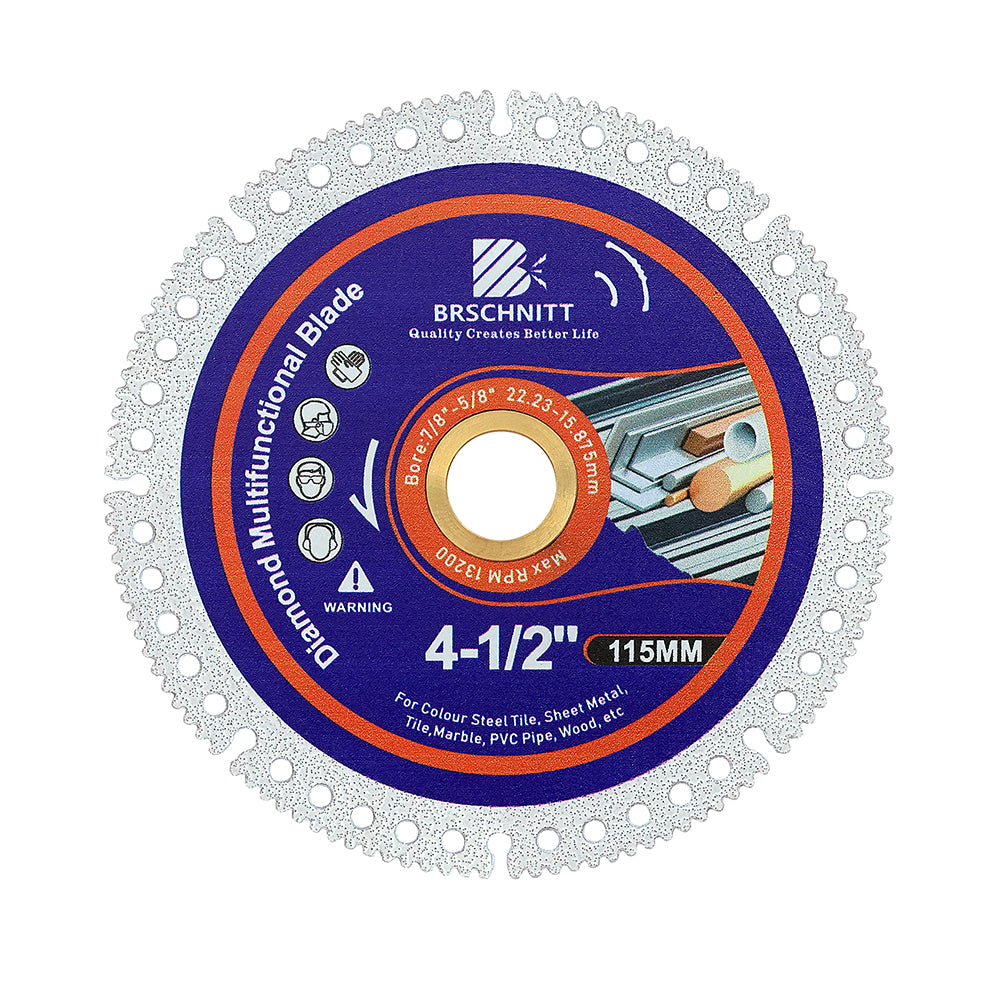 BRSCHNITT Multifunctional Cutting Disc 75-115mm for Smooth Cutting Grinding Chamfering