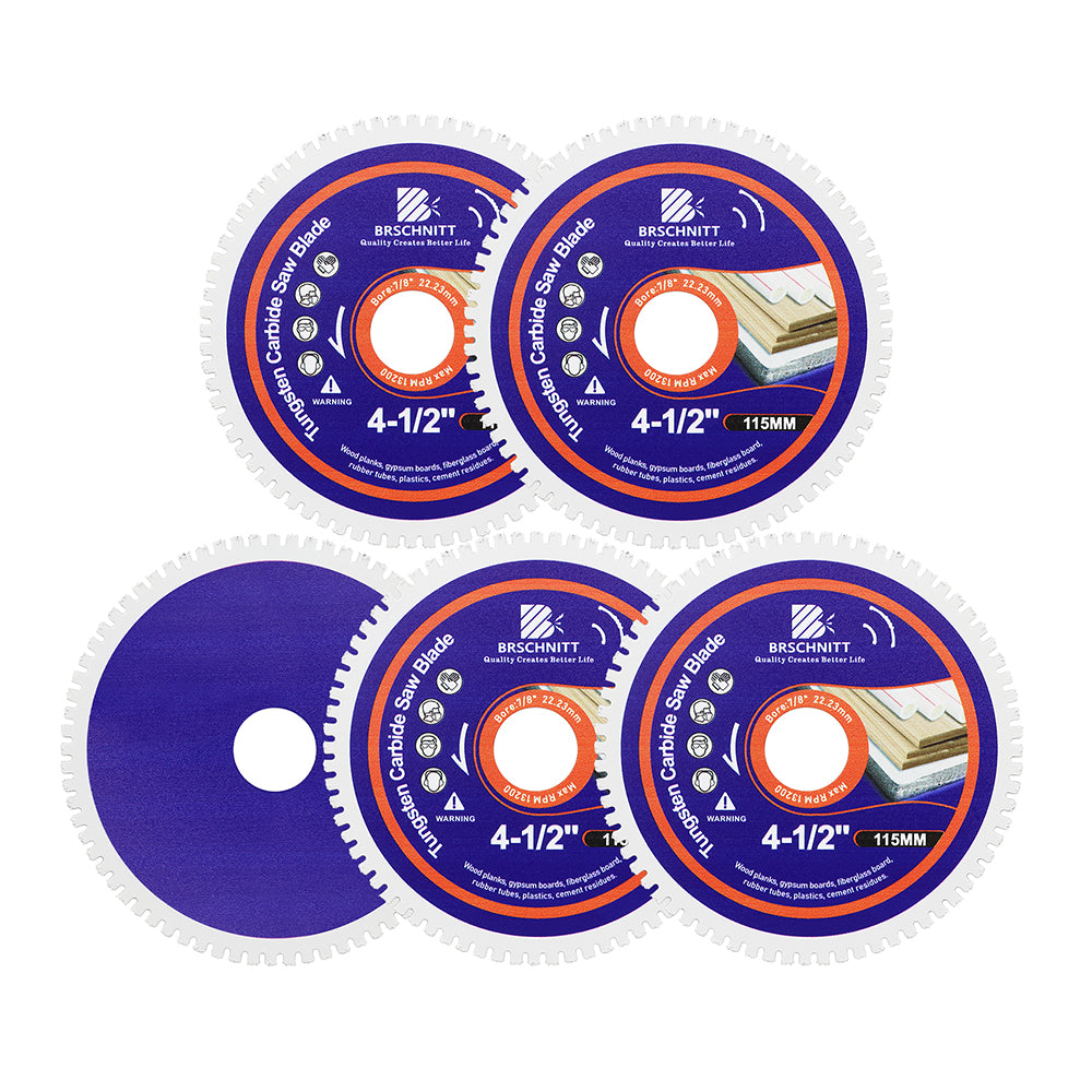 BRSCHNITT Brazed Carbide Saw Blade 75-125mm for Wood with Nails Plastic Rubber Cutting