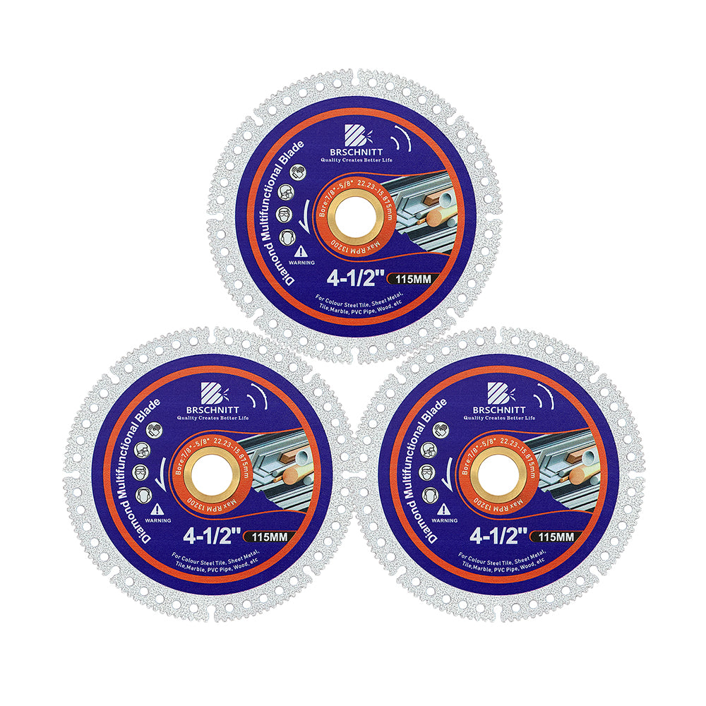 BRSCHNITT Multifunctional Cutting Disc 75-115mm for Smooth Cutting Grinding Chamfering